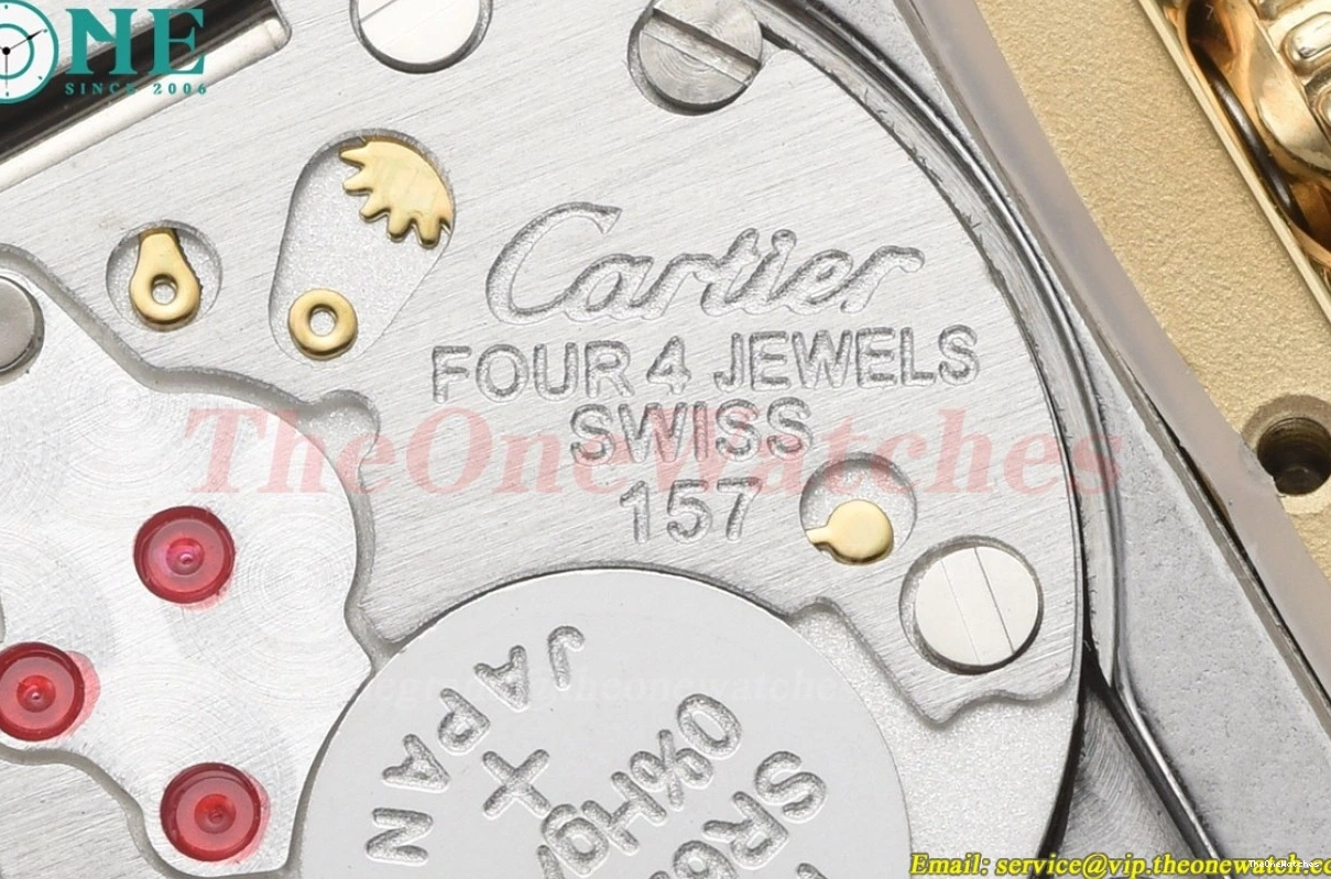 25.5mm DRF Dial Must Silver Quartz YG Tank LE 0224